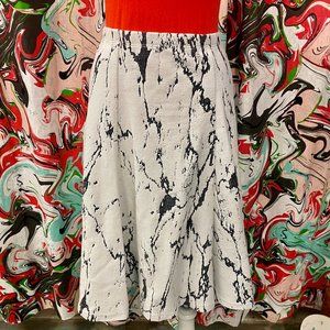 Marigold brand marble skirt made in Canada independent designer size M
